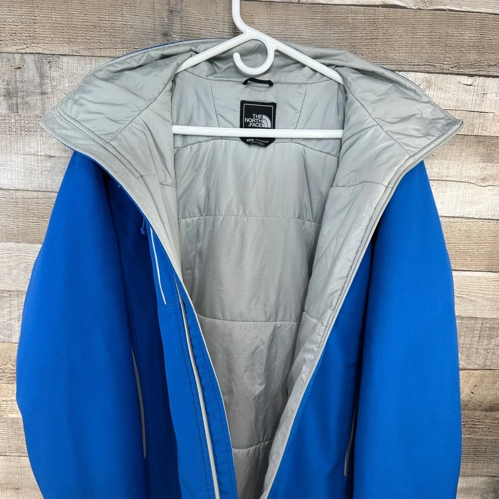 The North Face Apex Elevation Windwall Blue Insulated Hooded Coat Mens Size L